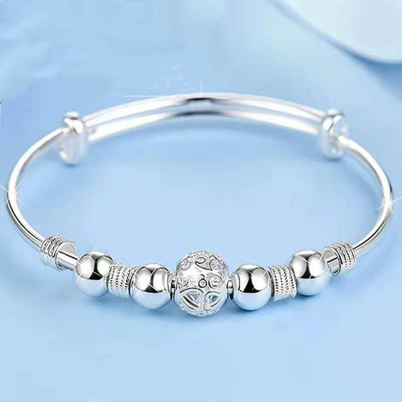 Silver Plated Bangle Fashion Bracelets For Sale