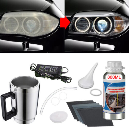 Headlight Restoration Kit Liquid Set Car Repair Polymer Kit Chemical Polishing - Picture 3 of 22