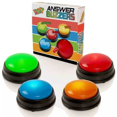 Learning Minds Lichter für Sounds Antwort Buzzer 4-Pack pro Quiz Spiele