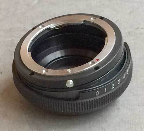TILT 8° adapter Nikon lens - for Sony Alpha E-mount NEX-3 NEX-5 NEX-7 camera NEW - Picture 2 of 3