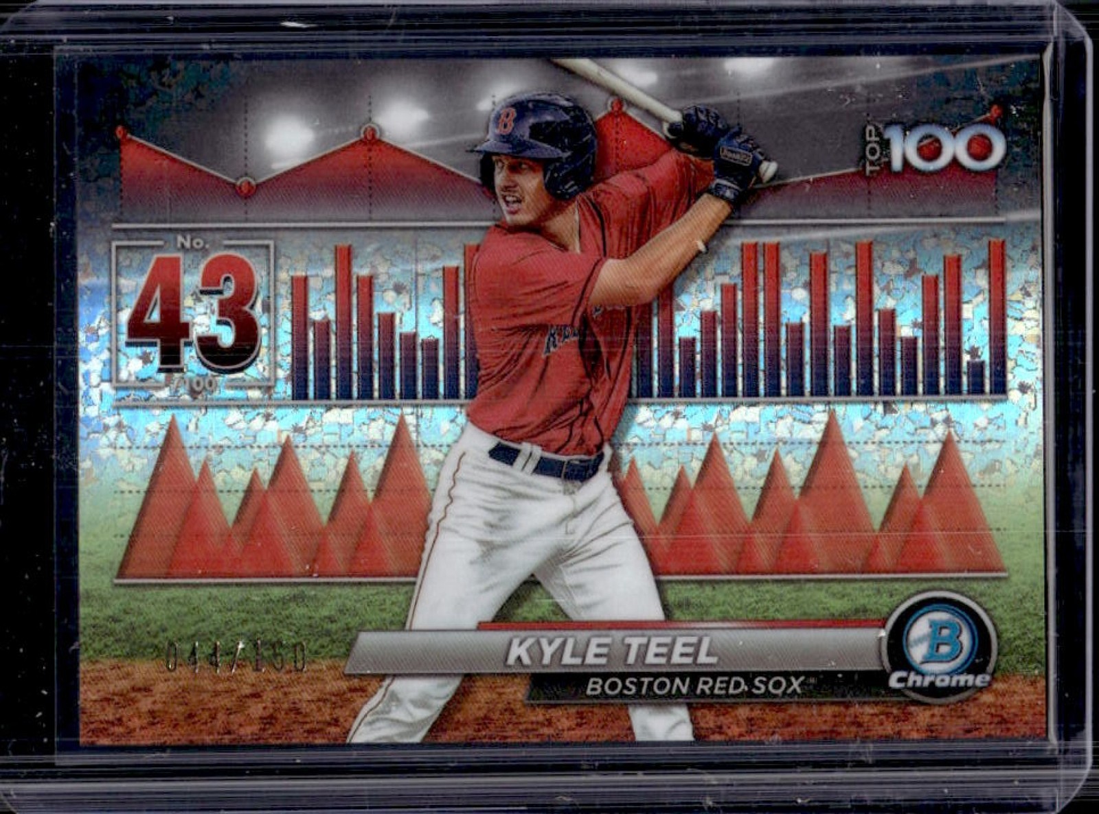 2024 Bowman Kyle Teel Scouts' Top 100 Chrome Mini Diamond Refractor #/150