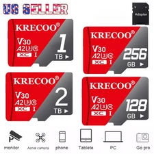 Micro SD Memory Card 64GB 128GB 256GB 512gb 1TB 2TB Mini Class10 High Speed Lot