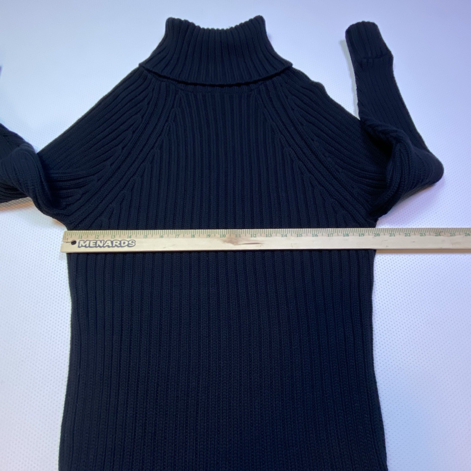 Jonny Cota Solid Black Oversized Long Sleeve Turt… - image 3