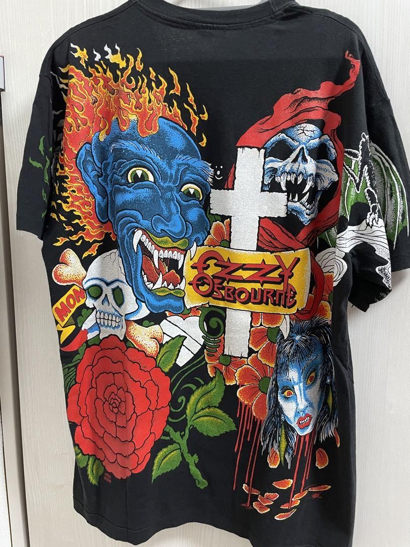 Ozzy Osbourne Vintage 1992 All Over Print T Shirt Black