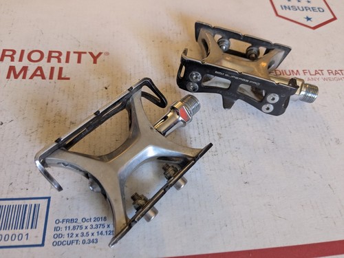 Vintage Suntour Superbe Pro Track Pedals Pista Road Fixie Bike Japan Black NJS