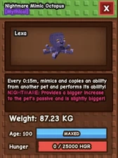 🐾 15 Sec Titanic Mimic Octopus 🍅15s Titan Mimic👨‍🌾Roblox Grow A Garden