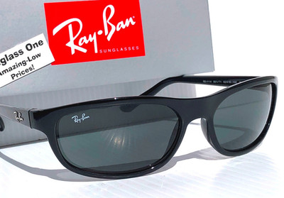 Ray Ban Black Wrap Frame Black Lens Sunglass RB 4114 601/71