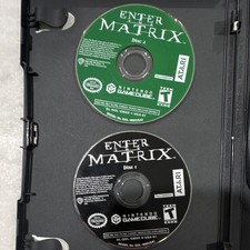 Atari Enter the Matrix Nintendo GameCube Disc 1 & 2, disc only, generic case