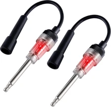 SINGARO 2PCS Inline Spark Plug Tester, Plug-in Engine Ignition Tester, Car Exter