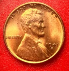 1941-S Lincoln Wheat Cent Penny GEM RED BU From an Original Bank Roll