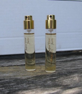 2 LOT  NEW NO BOX  Kurkdjian Aqua Vitae Forte EDP Travel Spray Refill  11ml
