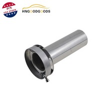 Universal Adjustable Stainless Exhaust Muffler Silencer Tip Removable For 3.5