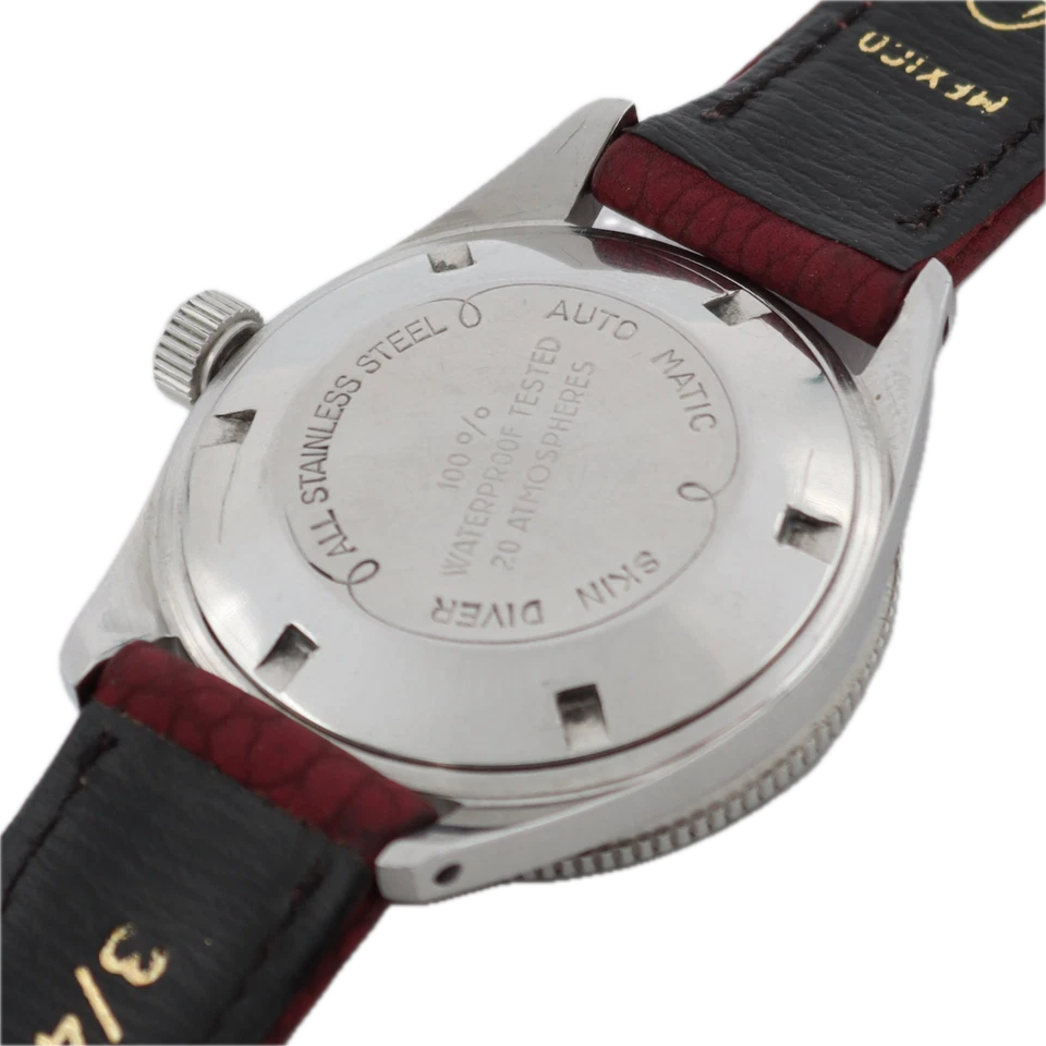 37.5 毫米 Helbros Skin Diver 男士自动腕表 PUW 1361 西德钢 — 第 4/4 张图片