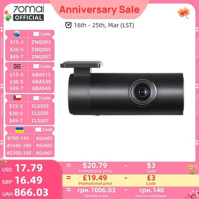 70mai Interior Cam FC02 Fits for 70mai A510/A810/A800S/A500S/A400 (Cannot use to