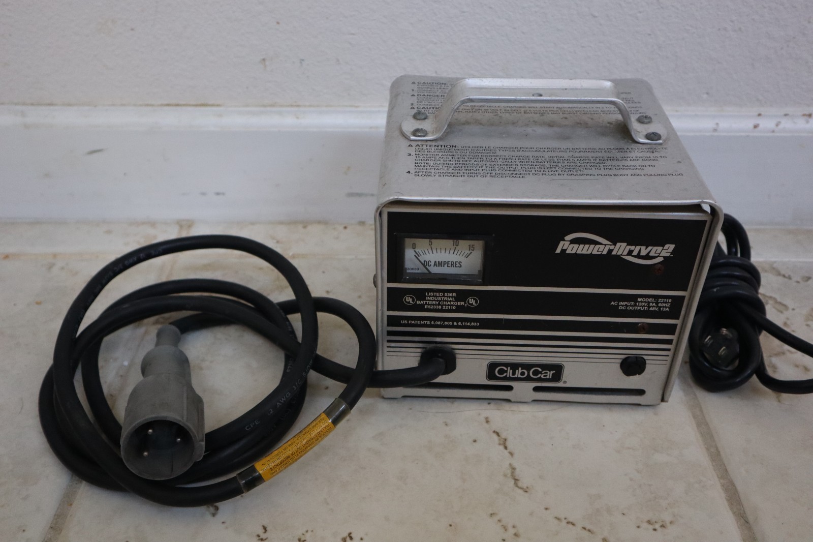 Club Car PowerDrive 2 Golf Cart Charger 48V Model 22110 - Untested For Parts