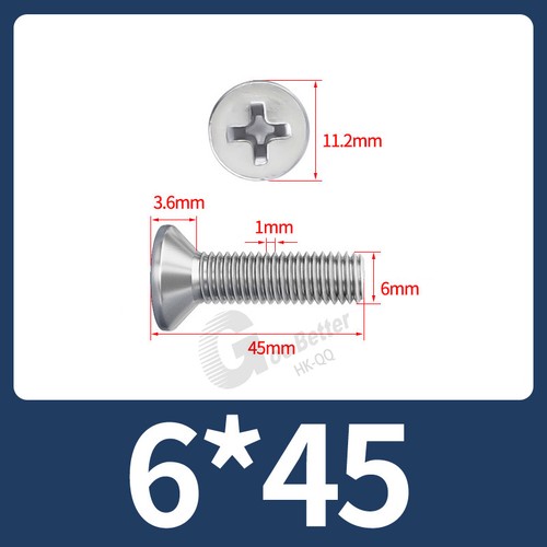 M1 - M10 PHILLIPS COUNTERSUNK MACHINE SCREWS A2 STAINLESS STEEL FLAT HEAD BOLTS - Picture 197 of 247