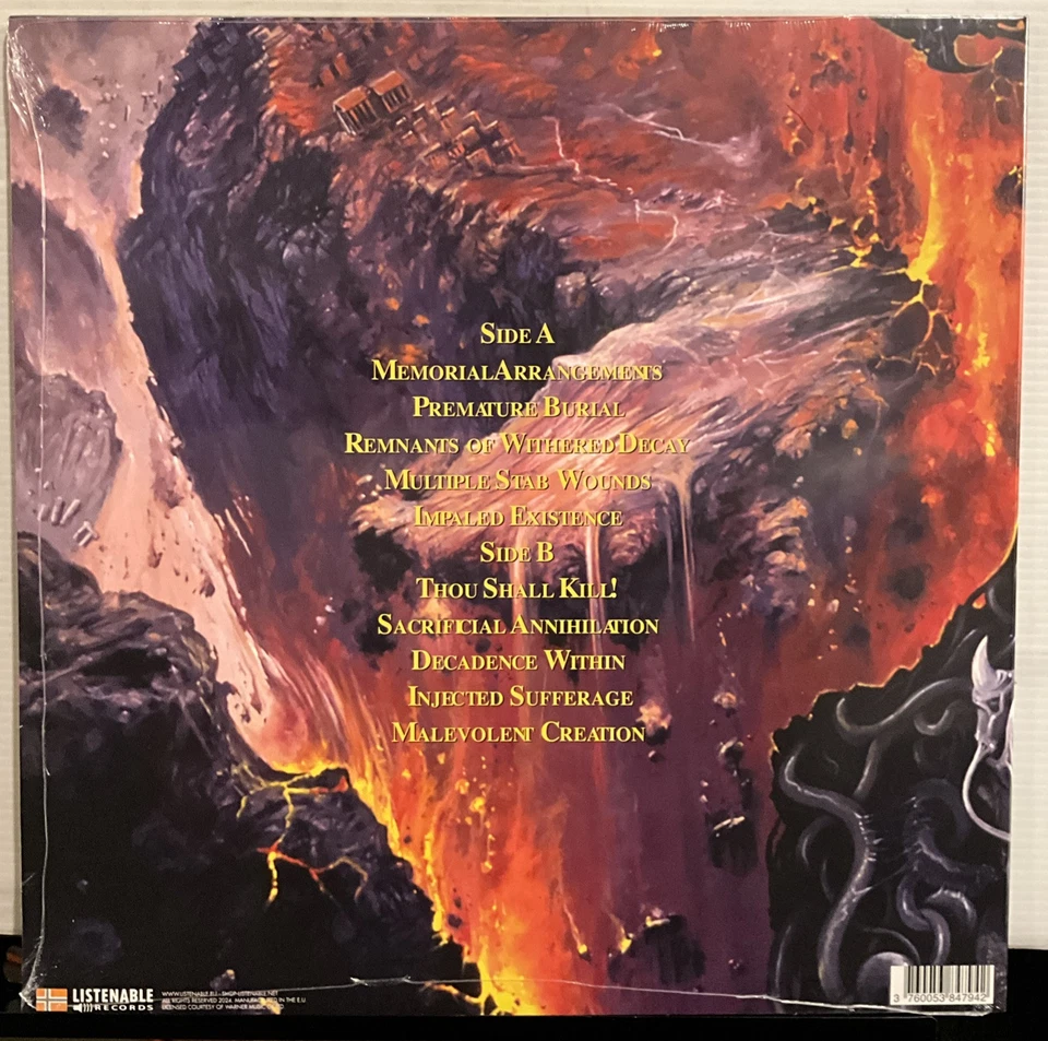 Malevolent Creation – The Ten Commandments LP 2024 Listenable – POSH794 [Blue] - Image 2 of 4