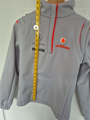 Giacca Pullover Mercedes Benz McLaren Vodafone F1 Team Grigio Zip Piccolo Track Top - Foto 14 di 15