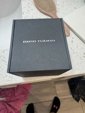 David Yurman Classic Cable 5mm Bracelet 14K Gold Black Onyx size medium  rare