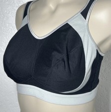 Anita Extreme Control Sports Bra Black 34F Gray Black Wireless Read Description