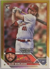 2023 Topps Update - Alec Burleson Rookie Debut GOLD Foil - St. Louis Cardinals