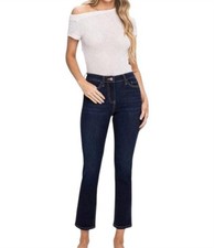Vervet By Flying Monkey Brea Ankle Slim Straight Jeans - Plus Size 14