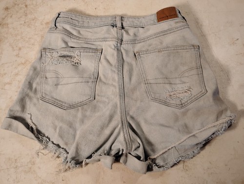 Women's American Eagle Shortie Jean Shorts Stretch Sz 8 (Waist 31) - Picture 2 of 4
