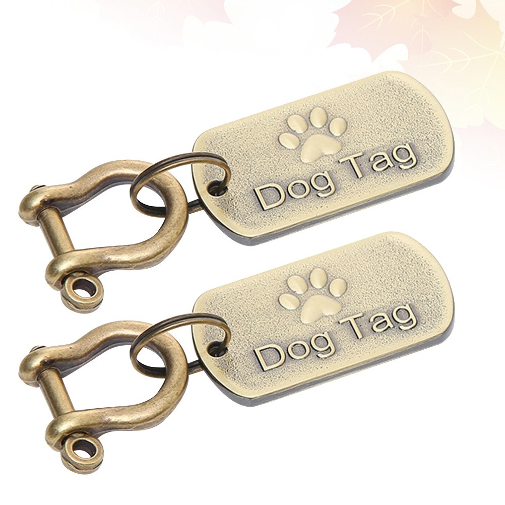 2 Pcs Accessori Cani Tag Del Cane Targhetta Per in Acciaio Inossidabile foto 6