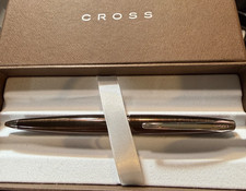 Cross ATX Ballpoint Pen Cyanic Brown with Chrome Trim USA Made
