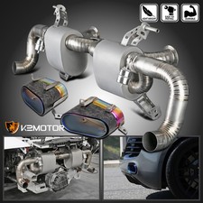 Fits 2008-2012 Audi R8 V8 4.2L Base / Spyder Catback Exhaust+Purple Exhaust Tips