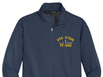 USS STEIN FF-1065 Soft Shell Jacket.  New.  U.S. Navy