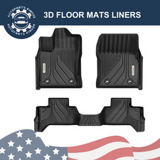 3d Floor Mats Set For 2022- 2026 Toyota Tundra Double Cab All Weather Tpe Liners