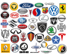 Set Of 100 Car Brand Stickers Automotive Logo Sticker Pack