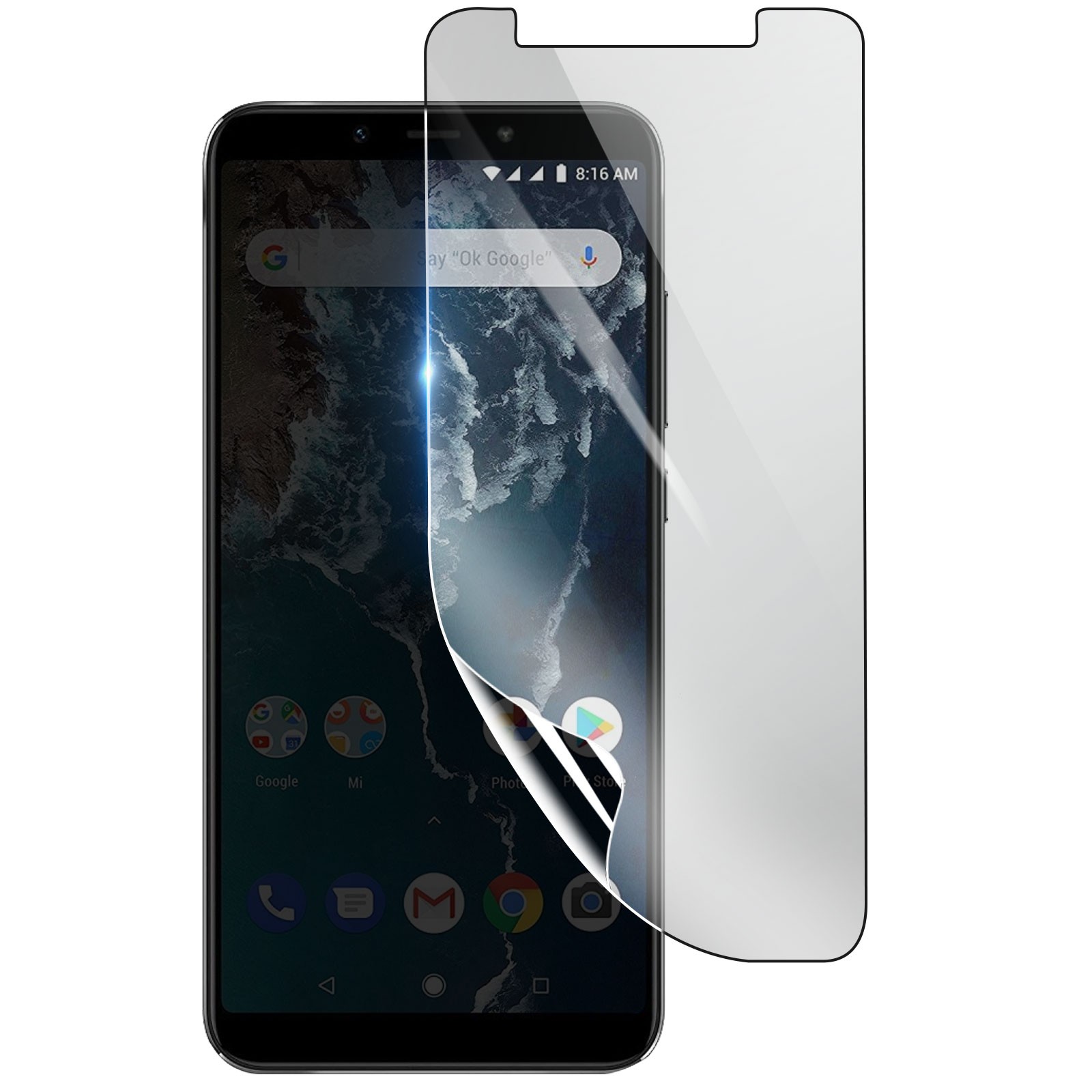 Film protection hydrogel anti choc pour Xiaomi Mi A2 evite les bris d ecran