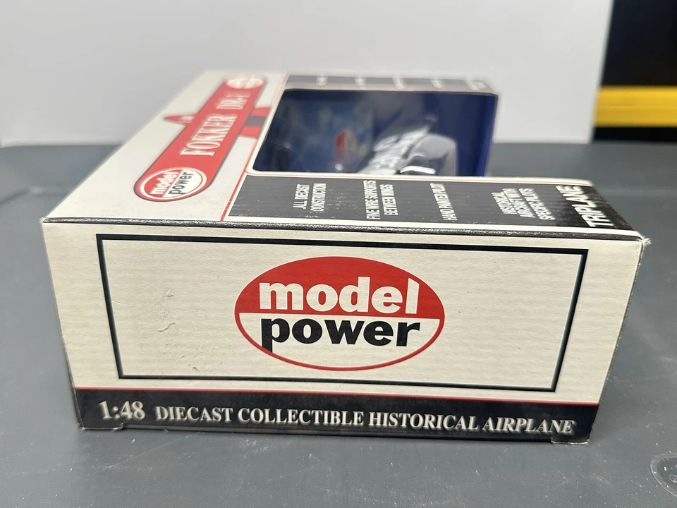 Model Power Fokker DR-1 Triplane 1:48 Diecast Airplane Kempf Pilot NIB Collectib - Image 2 of 4