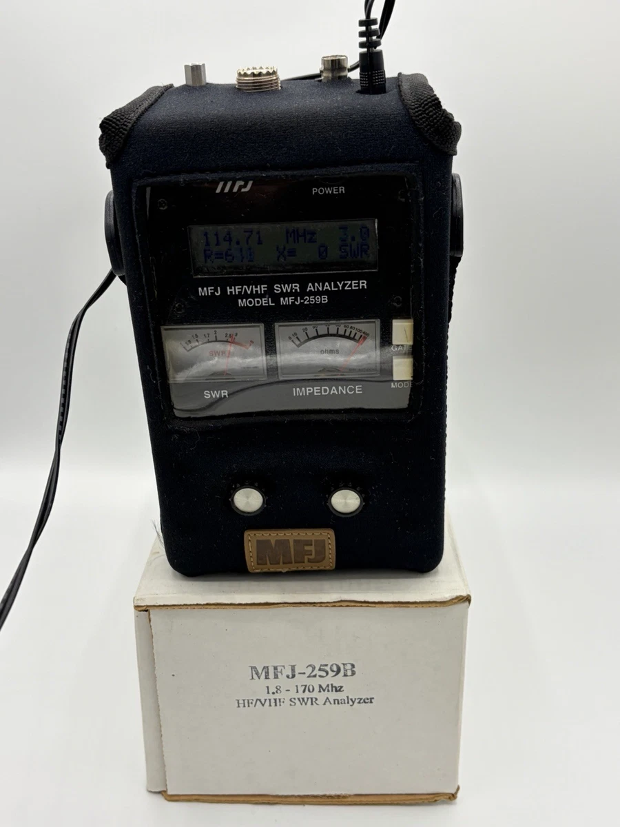 MFJ-259B HF~VHF帯（1.8～170MHz）アンテナアナライザ―・不具合あり