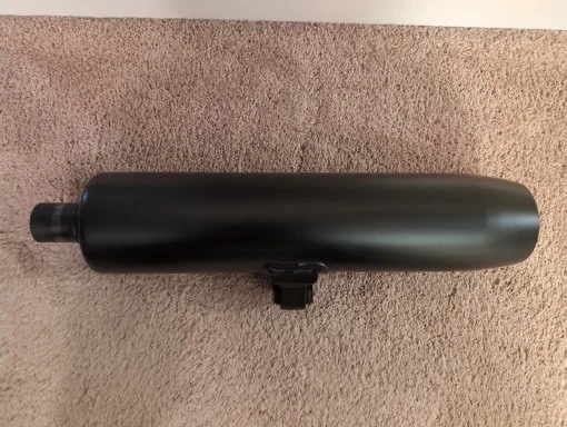 2025 年印度童子军 Bobber,原始设备制造商排气,ASM-MUFFLER,徽章,黑色,第 1263858-922 部分 — 第 2/4 张图片