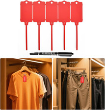 Blank Waterproof Plastic Tags for Labeling, Reusable Luggage Hanging Labeling Se