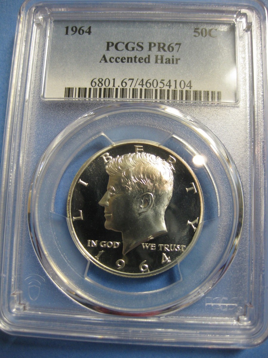 1964 Proof Accented Hair Kennedy Half Dollar PCGS PR 67 #54104 | eBay