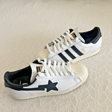 ADIDAS ORIGINALNS SUPERSTAR White Black Gold Missing Lace Plates GZ8980 SZ 7.5