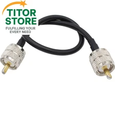 PL259 Male to Male Adapter Cable Low Loss Digital Coax UHF Jumper Cable 12 inch
