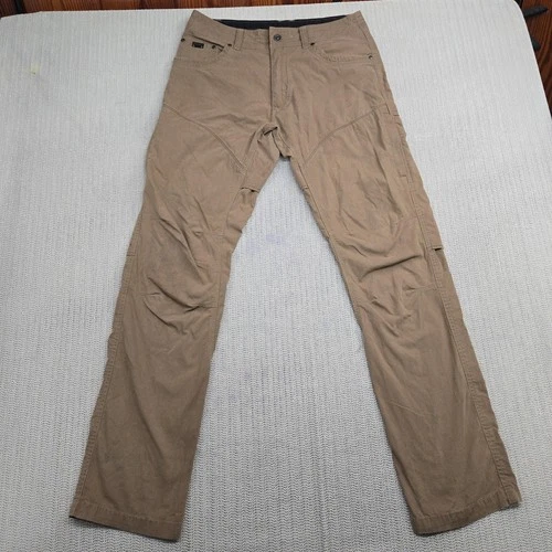 Kuhl Pants Mens 31x34 Brown Vented Hiking Outdoor Straight Leg Cargo Workwear