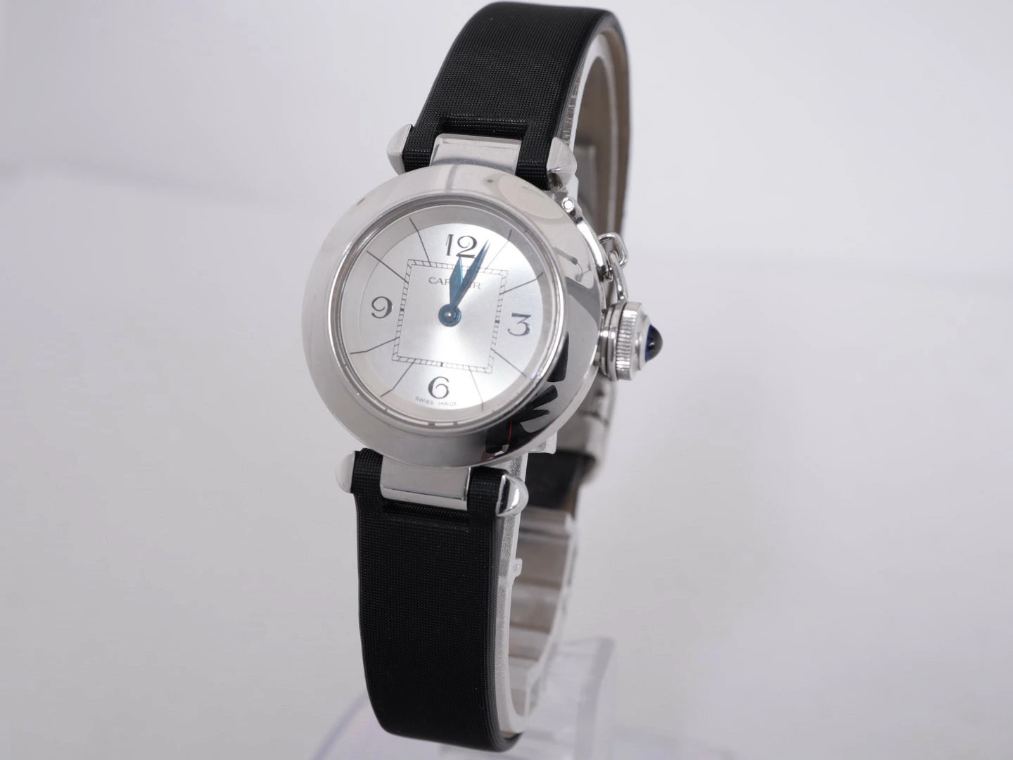 Cartier Pasha W3140025?2973 Stainless Steel 27mm Silver Dial Quartz #WJW366