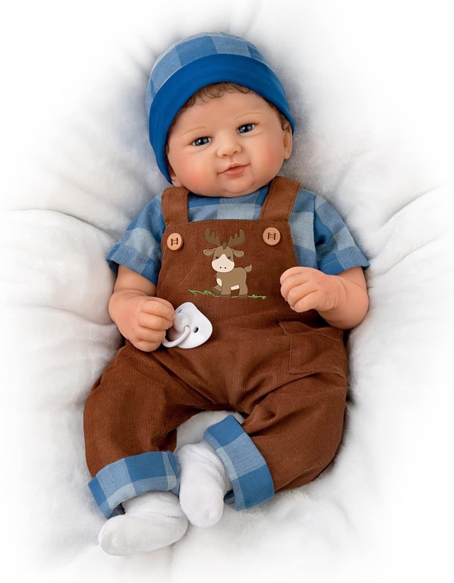 Ashton-Drake Adventure Awaits Authentic Silicone Baby Boy Doll by