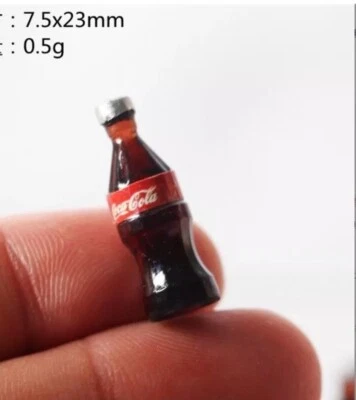 MONSTERMAGNETS Barbi Dollhouse Miniature Drinks Mini Coke Coca-Cola Bottles Soda Lot 👻🧲 6pc