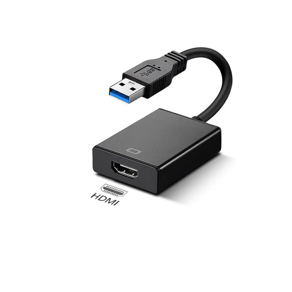 USB 3.0 to HDMI Converter Display Cable Graphic Adapter 1080P HD For Laptop PC - Image 2 of 4