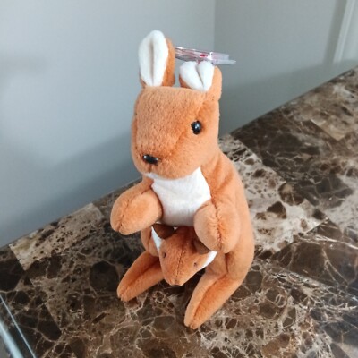Pouch the Kangaroo 1996 Ty Beanie Babies Has Tags and P.V.C. Pellets Style 4161