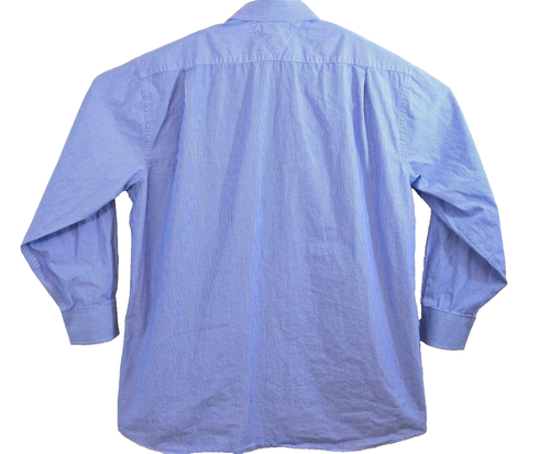 Tommy Hilfiger Men's Blue Dress Shirt Size L 16 1/2 32-33 Long Sleeve - Picture 3 of 6