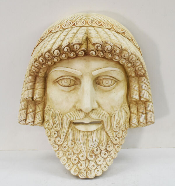 Zeus mask - Ancient Greece First Theater - King of Gods Ruler of Sky and Thunder Zeus mask - Ancient Greece First Theater - King of Gods Ruler of Sky and Thunder