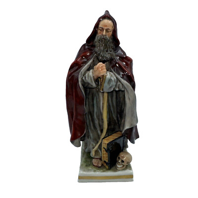Antique Ernst Bohne & Sohne Monk Figurine German Porcelain 6.75'' Marked #2